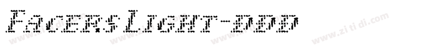 Facers Light字体转换 Facers Light字体转换